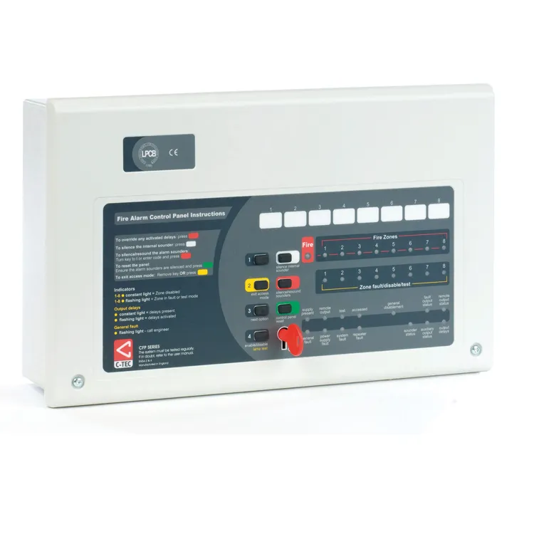 C-Tec CFP708-4 8 Zone Conventional Fire Panel